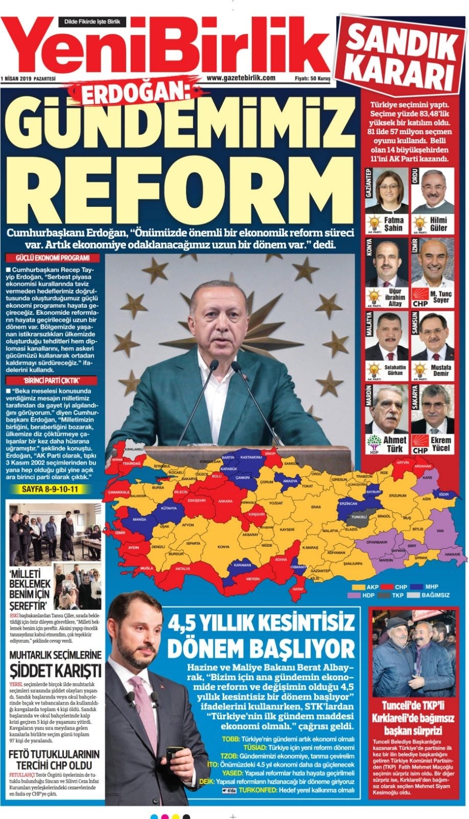 Türkiye'deki gazeteler yerel seçimleri böyle gördü galerisi resim 13