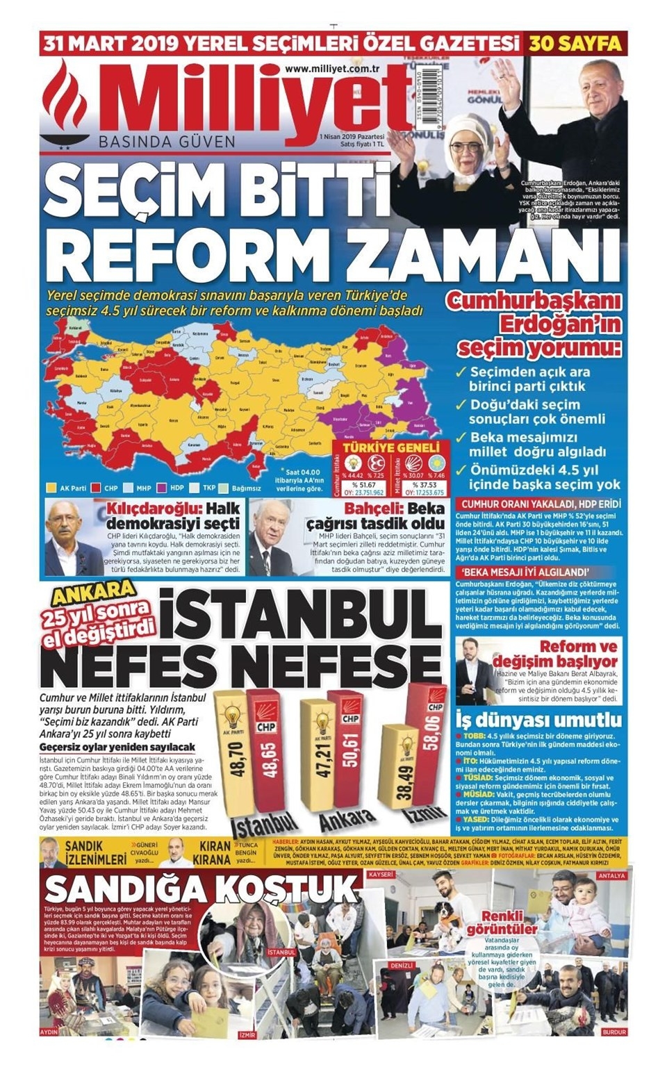 Türkiye'deki gazeteler yerel seçimleri böyle gördü galerisi resim 7