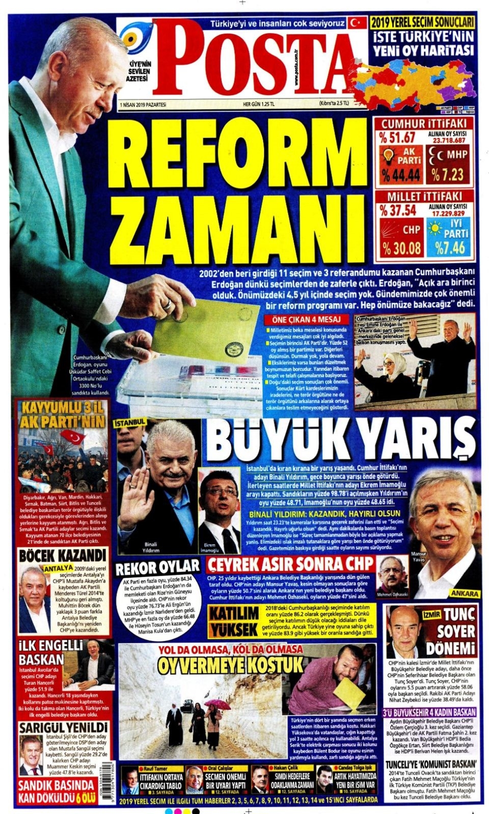 Türkiye'deki gazeteler yerel seçimleri böyle gördü galerisi resim 9