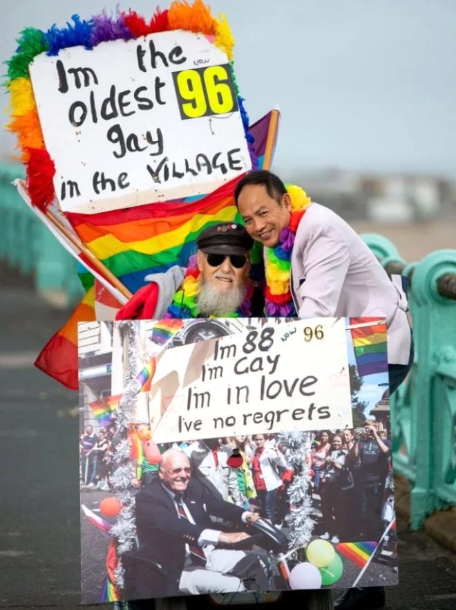96 yaşındaki İkinci Dünya Savaşı gazisi eşcinsel evlilik yaptı! galerisi resim 3