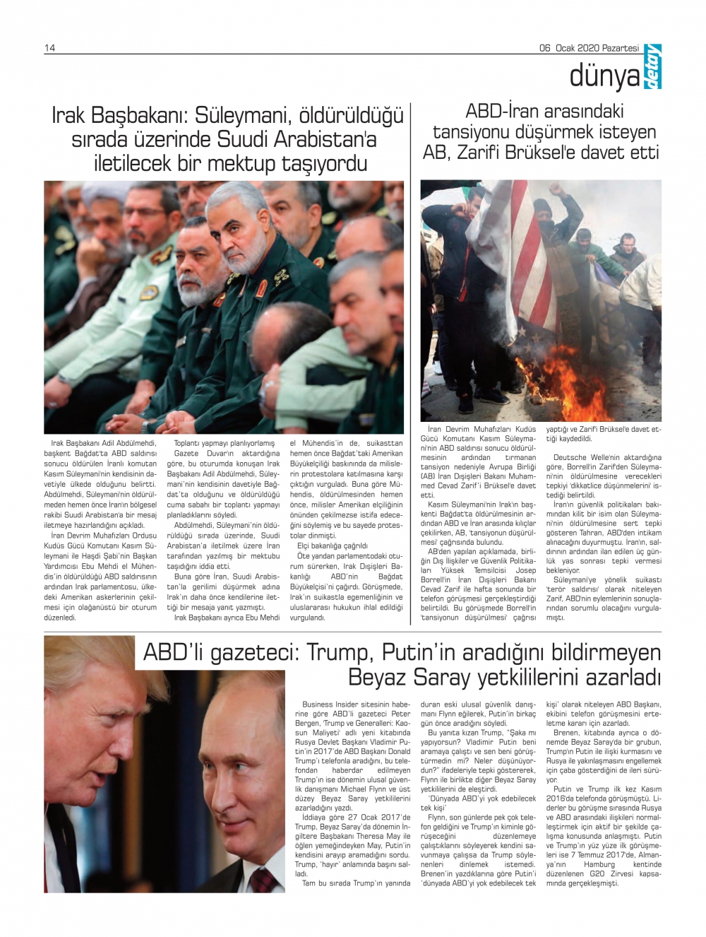 Detay Gazetesi 6 Ocak 2020 galerisi resim 12