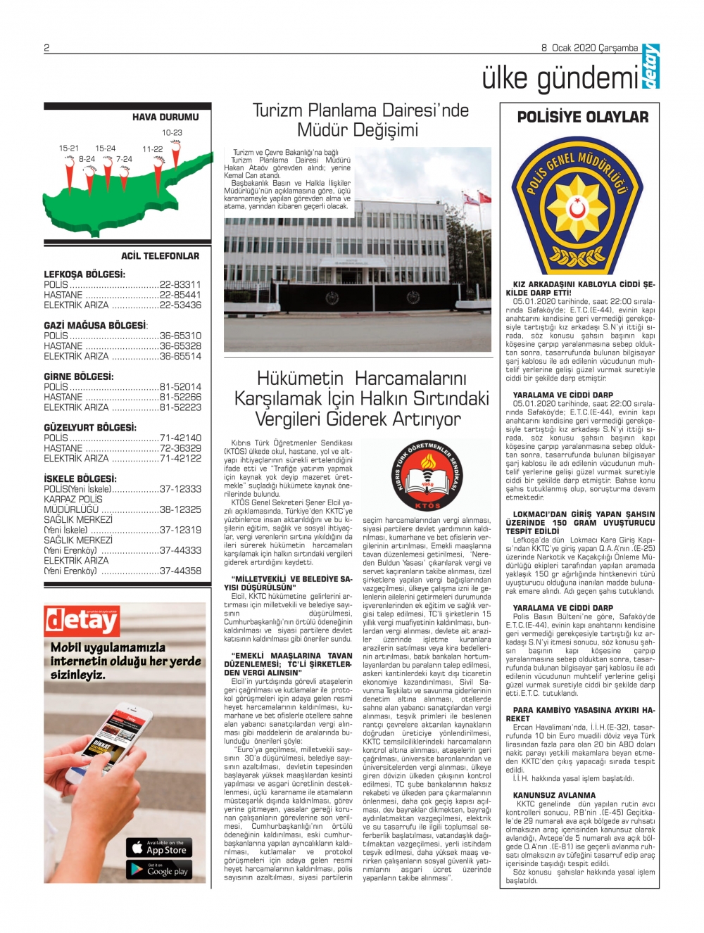 Detay Gazetesi 8 Ocak 2020 galerisi resim 2