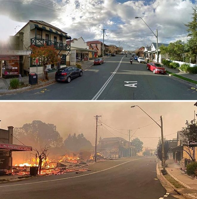 Fotoğraflarla Avustralya yangınlaın öncesi ve sonrası galerisi resim 6