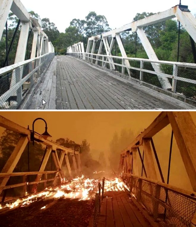 Fotoğraflarla Avustralya yangınlaın öncesi ve sonrası galerisi resim 7