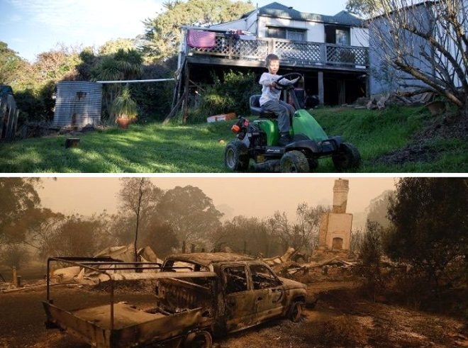 Fotoğraflarla Avustralya yangınlaın öncesi ve sonrası galerisi resim 9