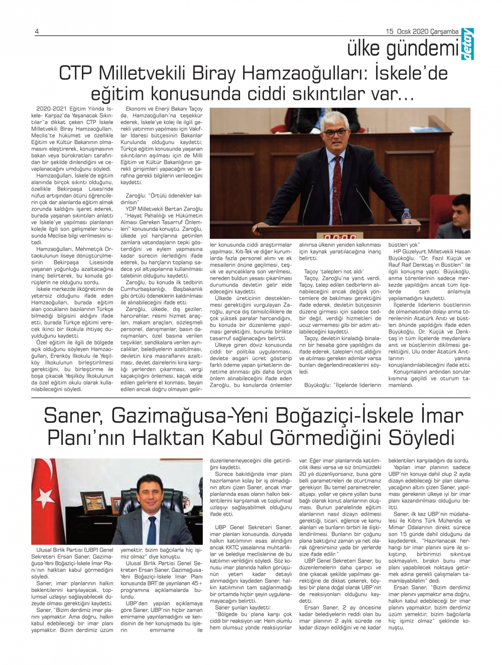 Detay Gazetes 15 Ocak 2020 galerisi resim 4