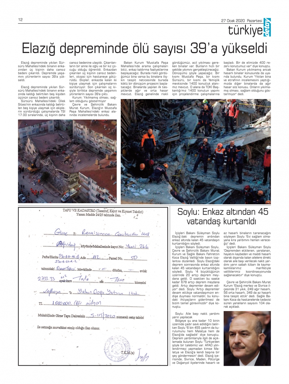 Detay Gazetes 27 Ocak 2020 galerisi resim 10