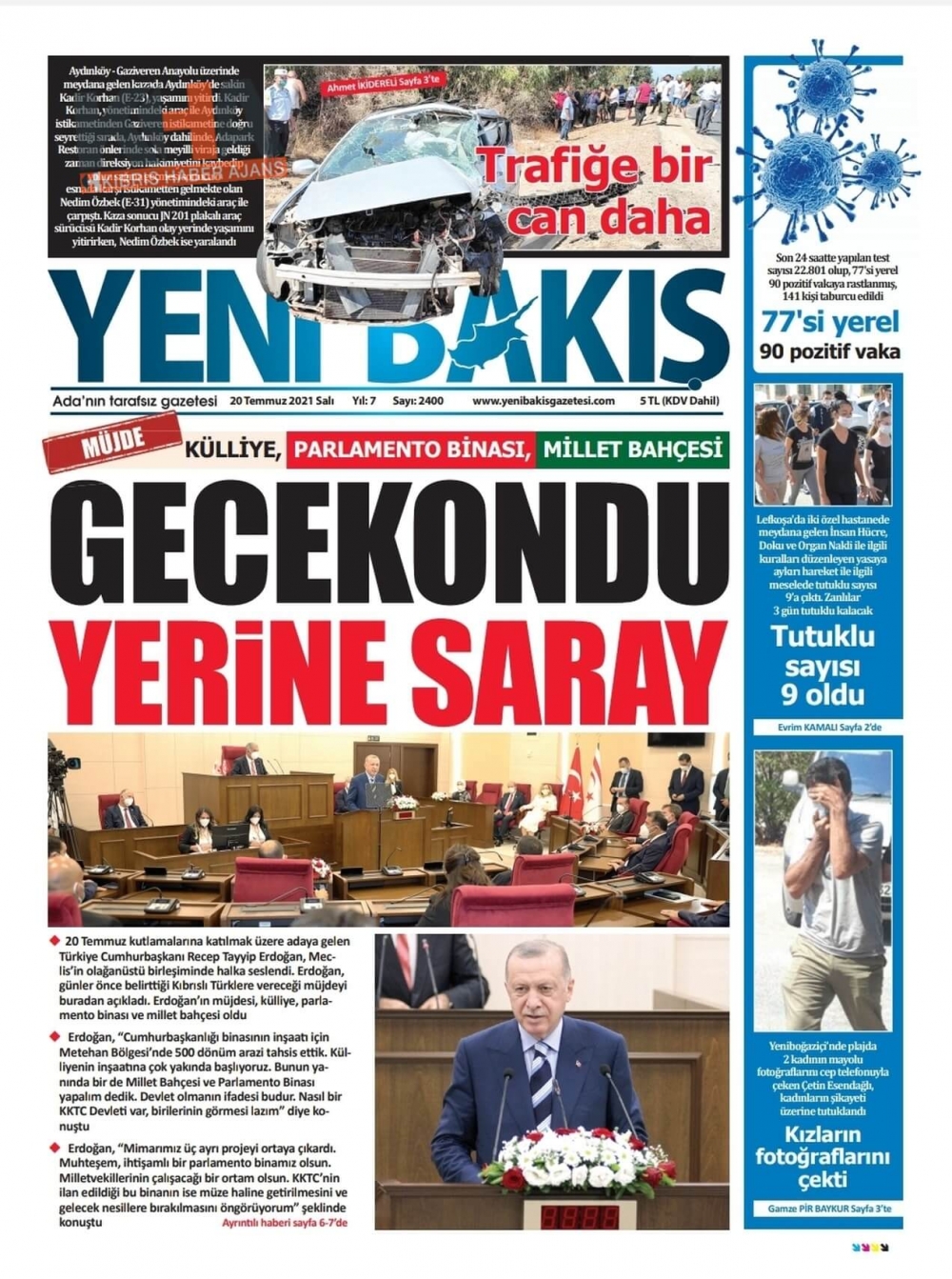 KKTC'de basılı gazeteler Erdoğan'ın Müjdesini nasıl gördü? galerisi resim 8