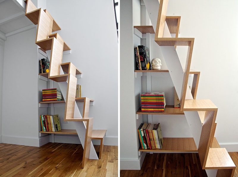 Ev Merdivenlerini Yer Kazandıran Tasarımlara Çeviren 15 Başarılı Örnek galerisi resim 11