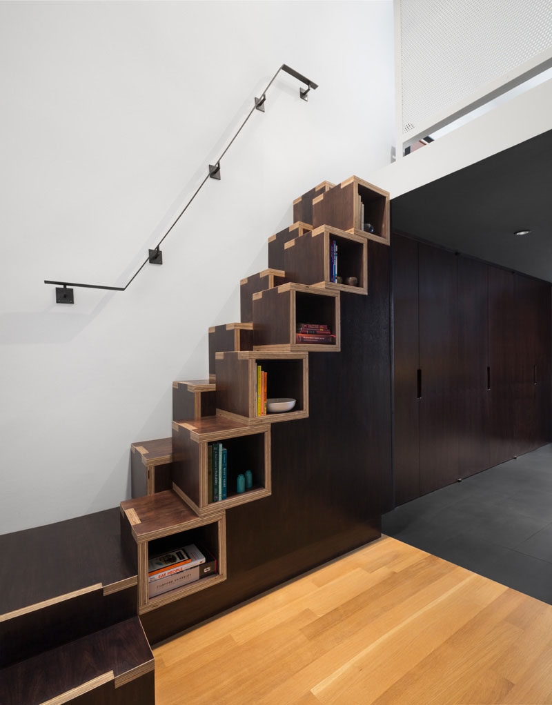 Ev Merdivenlerini Yer Kazandıran Tasarımlara Çeviren 15 Başarılı Örnek galerisi resim 12