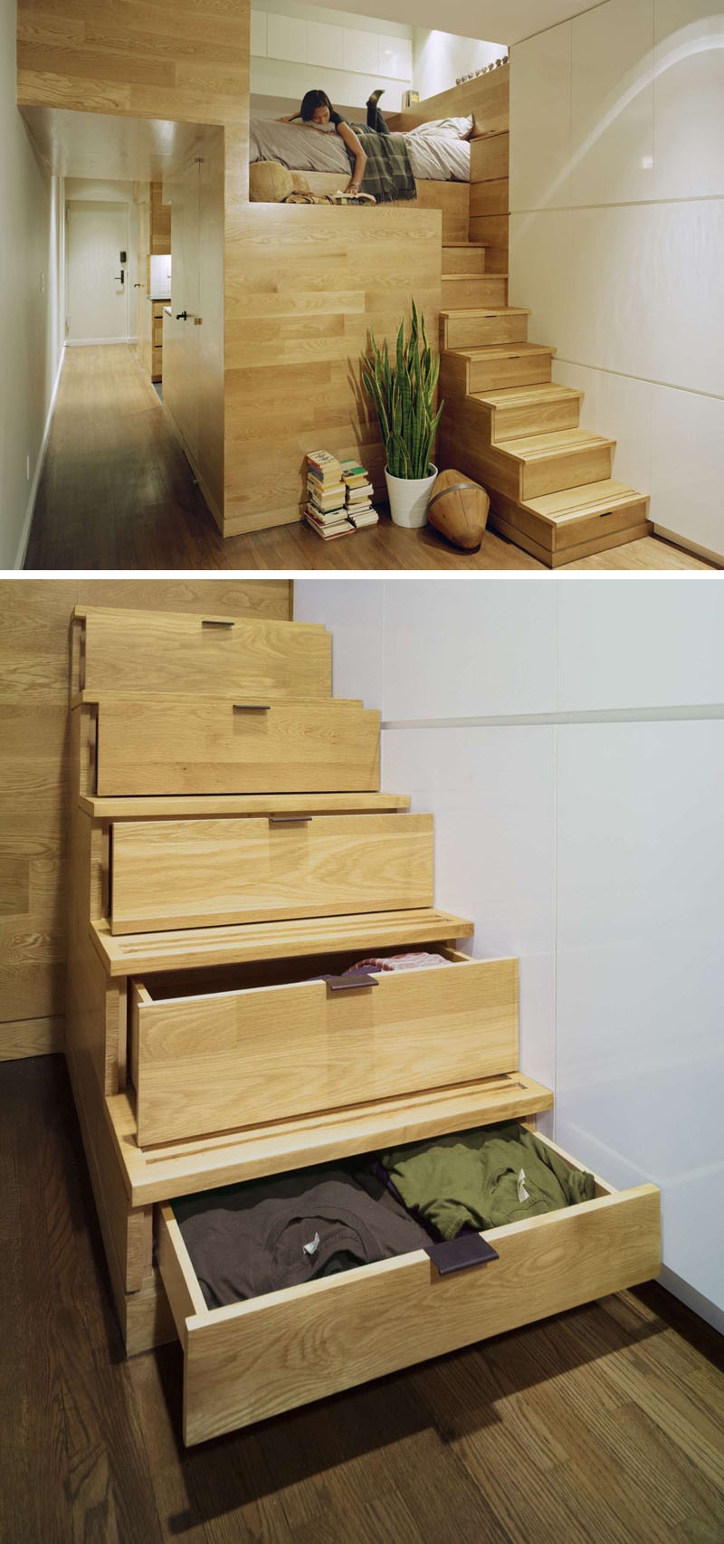 Ev Merdivenlerini Yer Kazandıran Tasarımlara Çeviren 15 Başarılı Örnek galerisi resim 14