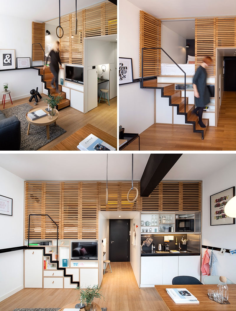 Ev Merdivenlerini Yer Kazandıran Tasarımlara Çeviren 15 Başarılı Örnek galerisi resim 15
