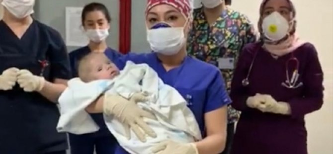 Koronavirüsü yenen 5 aylık bebek taburcu edildi