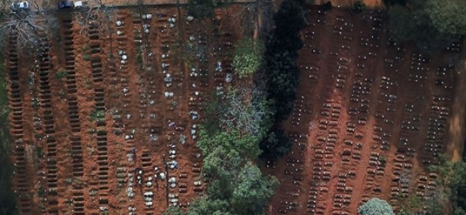 Brezilya'da Toplu Mezarlar Havadan Görüntülendi