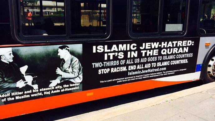 ABD'de "İslam karşıtlığı" reklamları yayınlacak
