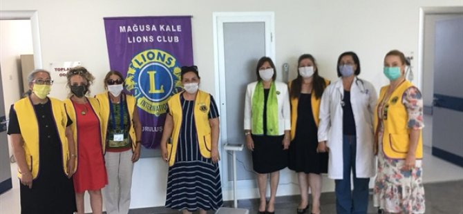 Mağusa Kale Lıons Kulübü, Onkoloji Bölümüne Cihaz Bağışladı