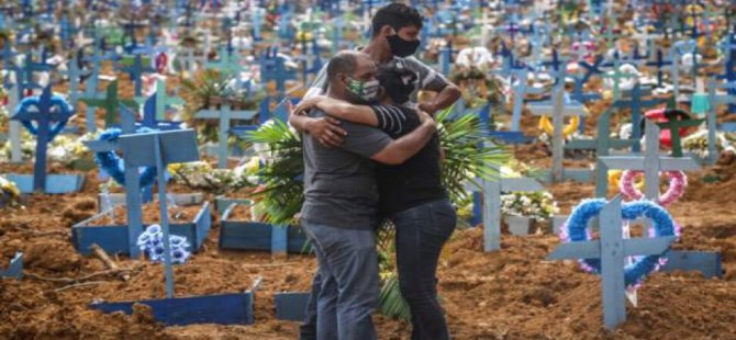 Brezilya'da son 24 saatte Covid-19 nedeniyle 612 kişi öldü