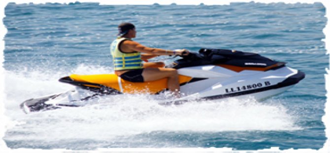 Jetski ile sınır ihlali