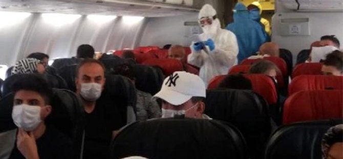 Türkiye'de Uçakta koronavirüs belirtileri gösteren yolcu hastaneye götürülerek karantinaya alındı