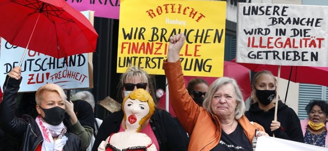 Almanya’da seks işçileri eylem yaptı: Genelevleri de açın