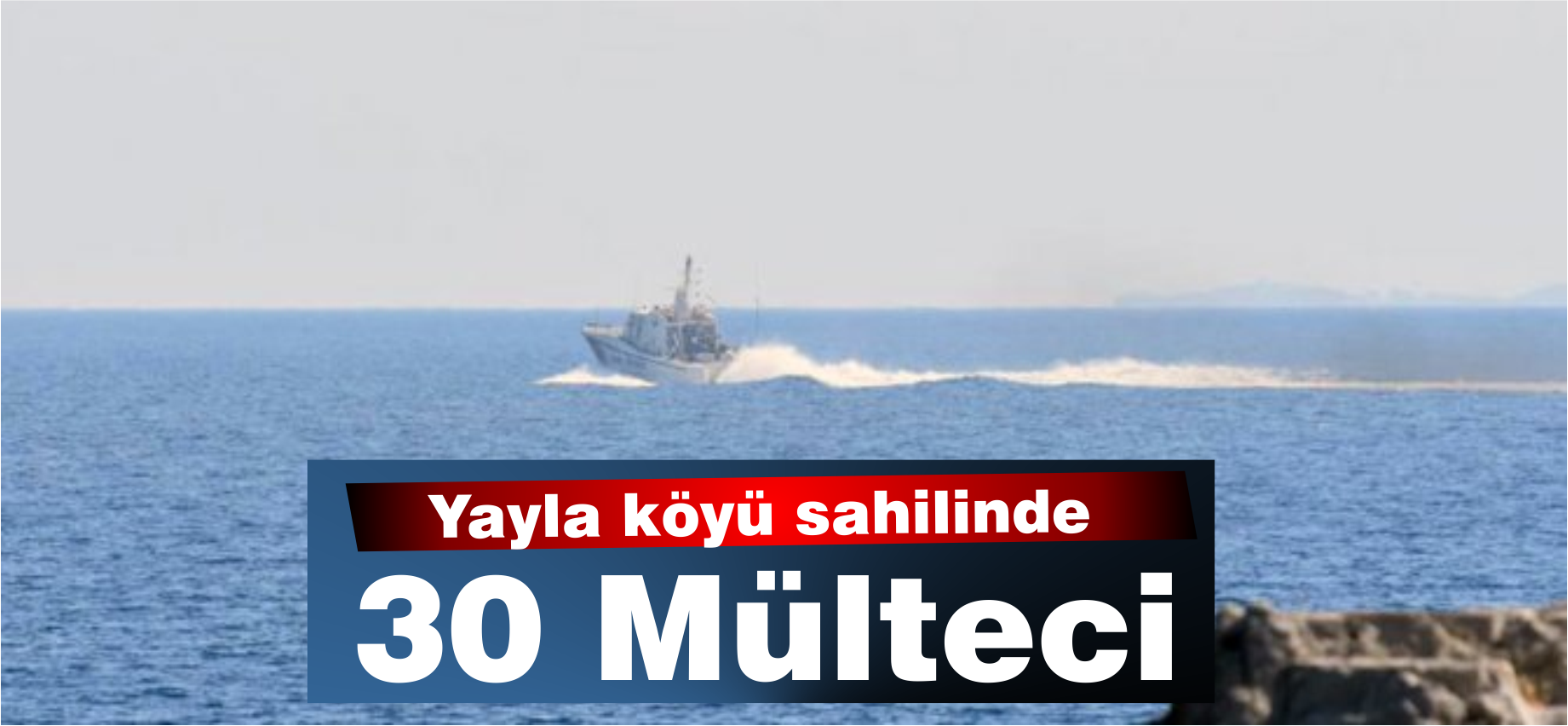 Yayla köyü sahilinde 30 mülteci!