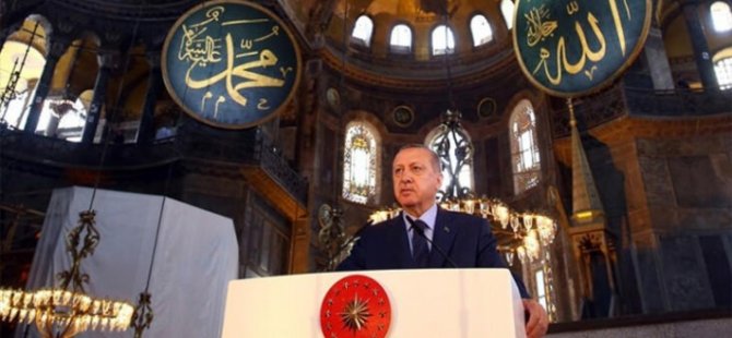 Erdoğan duyurdu: 24 Temmuz Cuma günü Ayasofya ibadete açılıyor