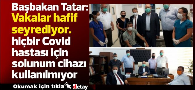 Başbakan Tatar, Kurban Bayramı kapsamında Girne Doktor Akçiçek Hastanesini ziyaret etti