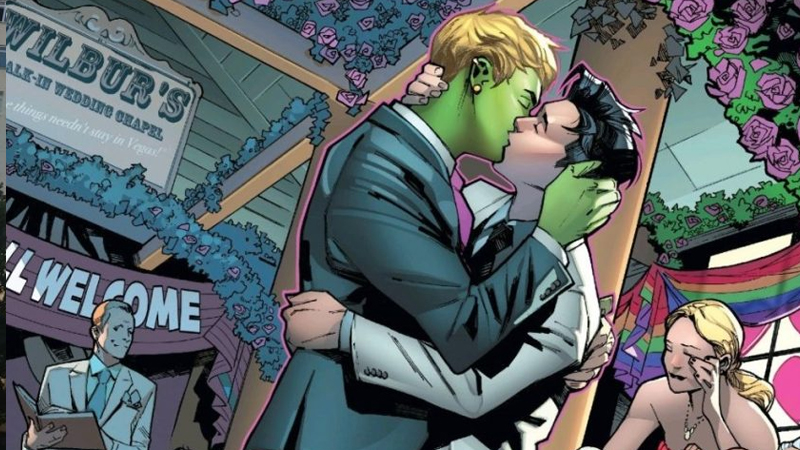 Marvel tarihinde ilk: Eşcinsel süper kahramanlar evlendi!