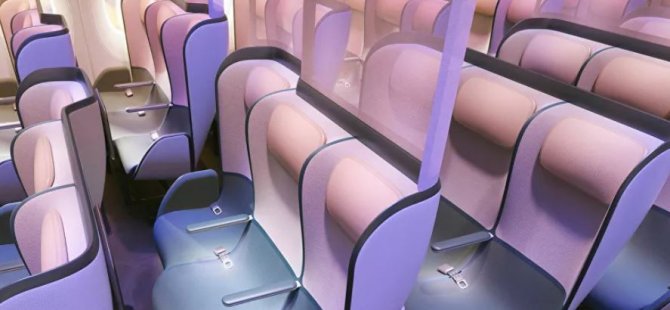 İngiliz tasarımcılardan ‘koronavirüsü öldüren’ yeni uçak koltukları