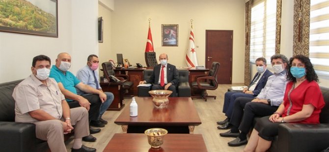 Başbakan tatar, YÖDAK Başkan vekili Prof. Hasgüler ve yödak üyelerini kabul etti
