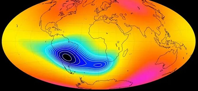 NASA, Dünya'nın Manyetik Alanındaki Çökmenin Büyüdüğünü Açıkladı
