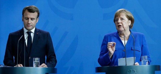 Macron ve Merkel’den ‘Doğu Akdeniz’ açıklaması