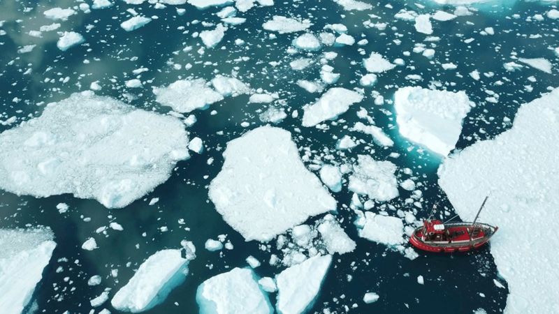 İklim değişikliği: Grönland'da 2019'da rekor düzeyde buzul eridi