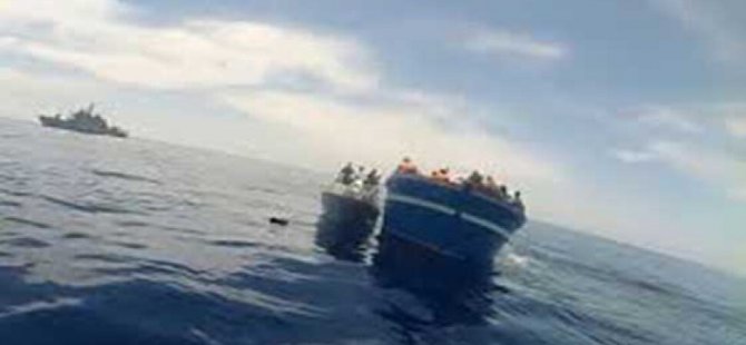 Yunanistan'ın Herke Adası açıklarında düzensiz göçmenleri taşıyan bot battı