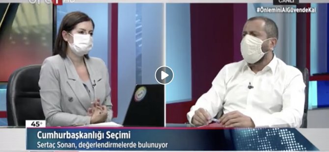 Cumhurbaşkanı adayı Mustafa Akıncı gönüllüsü Siyaset Bilimci Doçent Doktor Sertaç Sonan BRT’de vurguladı: