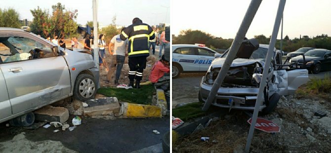 Girne-Alsancak yolunda feci kaza: 9 yaralı