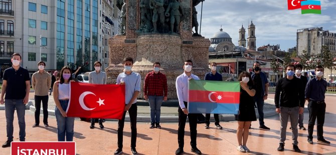 Türkiye’nin Dört Bir Yanından Gençler Azerbaycan’a Selam Gönderdi