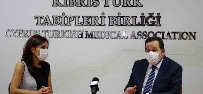 Denktaş, Kıbrıs Türk Tabibler Birliği’ni Ziyaret Etti