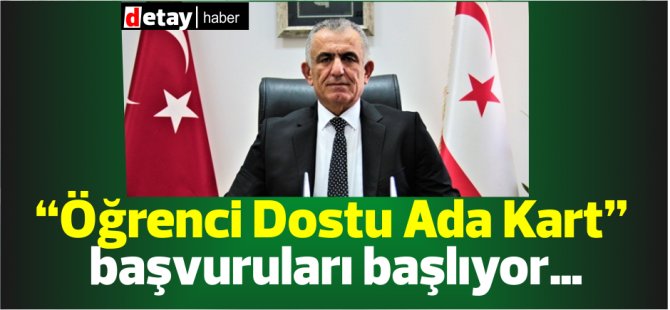 “Öğrenci Dostu Ada Kart” başvuruları başlıyor…