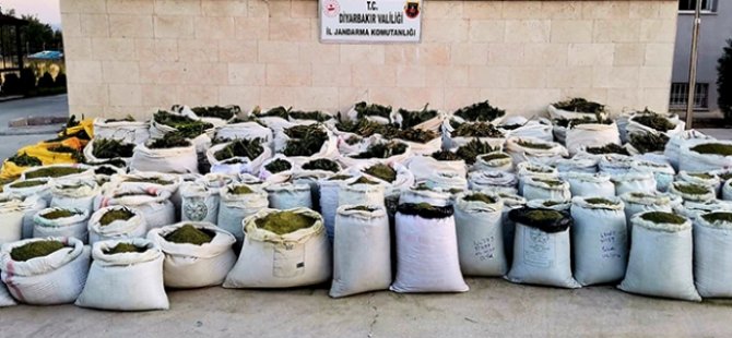 Diyarbakır'da 2 Ton 628 Kilogram esrar ele geçirildi