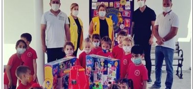 Girne Ada Lions Kulübü, Esentepe İlkokuluna oyuncak ve kitap bağışladı