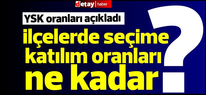 YSK saat 16.00 itibarıyla seçime katılım oranını açıkladı: