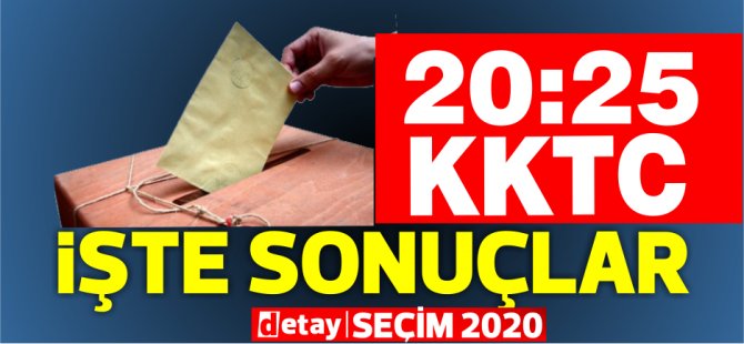 KKTC Cumhurbaşkanlığı seçimi... Saat 20:25 .. Açılan Sandık %72,22
