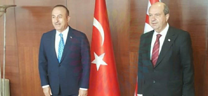 Tatar, TC Dışişleri Bakanı Mevlüt Çavuşoğlu ile görüştü