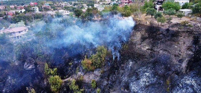 Hatay'daki Orman Yangınına Müdahale Sürüyor