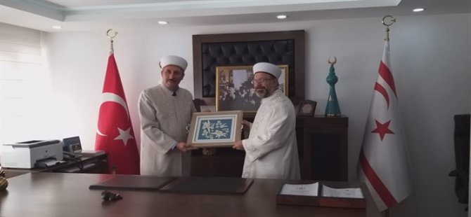 TC Diyanet İşleri Başkanı Ali Erbaş, Din İşleri Başkan Vekili Fahrettin Öğdü’yü ziyaret etti