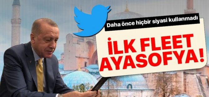 Başkan Erdoğan'dan İlk Twitter Fleets Paylaşımı