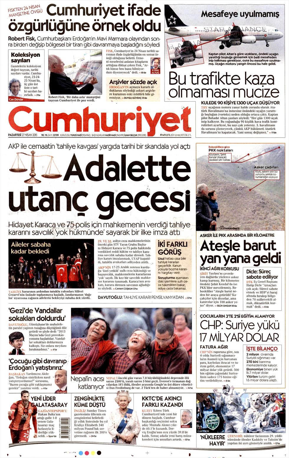 Akıncı'nın zaferi Türkiye basınında