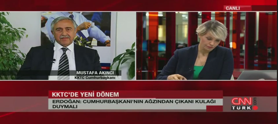 Mustafa Akıncı'nın canlı yayında Erdoğan'a cevabı (video)