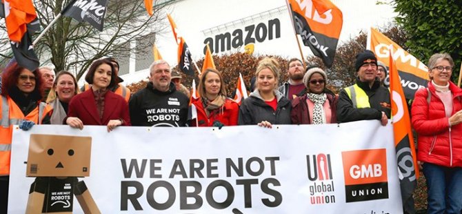 Amazon işçileri eylemde: Çaldıklarınızı geri verin!